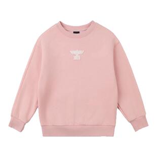 【加绒】BOY童装 冬新款卫衣时尚儿童潮流休闲粉色百搭上衣女童