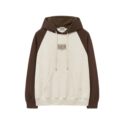 MARITHE新经典LOGO插肩连帽卫衣