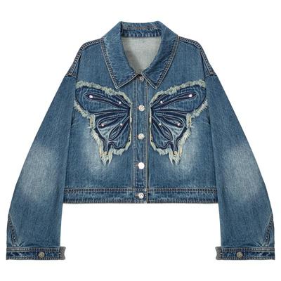 KEIKO经典复古丹宁牛仔外套