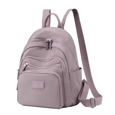 双肩包女2021新款尼龙轻便多层