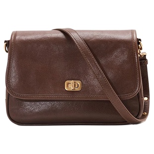 【新年礼物】unifine小方包新款植鞣牛皮女包真皮通勤单肩斜挎包