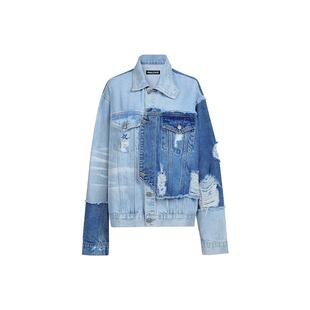 FRAILSTATE（C系列）男女款李宏毅同款拼接解构牛仔外套301260