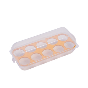 日本进口sanada冰箱鸡蛋收纳盒透明防摔塑料食品保鲜储藏盒蛋托架