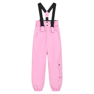 冷元素2024新款儿童滑雪裤子防水女童中大童男童套装防寒衣服装备