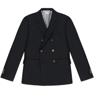 [24期免息]THOM BROWNE 男士双排扣羊毛西服外套