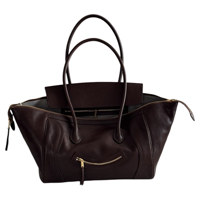 又飒又气质~植鞣头层牛皮笑脸包手提单肩托特包百搭机车真皮女包