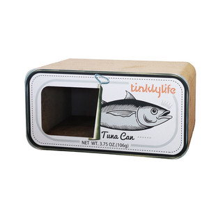 白猪商店 住进鱼罐头里!Tinklylife猫抓板一体猫窝猫爪板用品