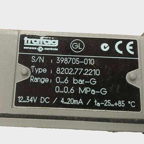 TRAFAG 8202 Navitrag 8202.77.2210 Pressure Transmitter  0 to