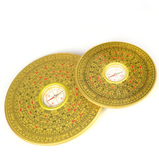 罗盘风高精度纯铜专业奇门遁甲使用64卦指南针多功能罗经仪综合盘