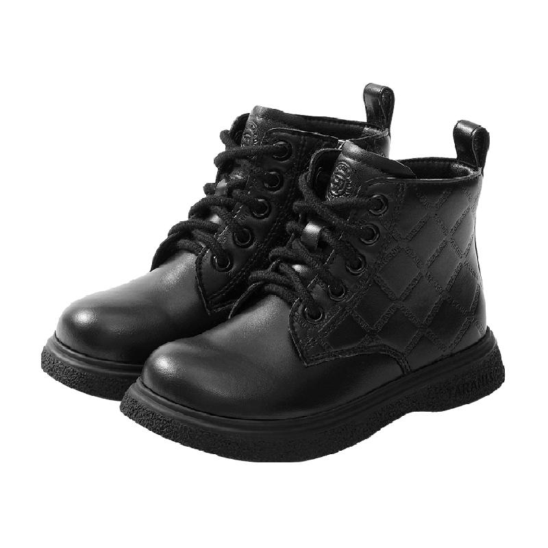 泰兰尼斯2022秋季新款女童马丁靴儿童靴子中小童单靴时尚宝宝短靴