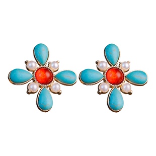 古风发饰点缀绿松石小发钗明制汉服头饰百搭u钗仙气宋制配饰气质