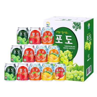 九日牌葡萄果汁果肉饮料238ml