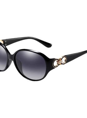 防紫外线椭圆形女墨镜