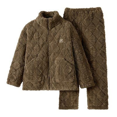 睡衣女情侣冬季舒棉绒加绒加厚