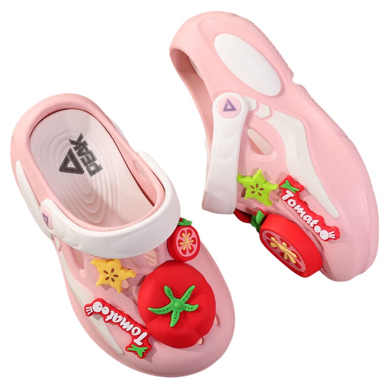 匹克儿童拖鞋女童洞洞鞋软底宝宝