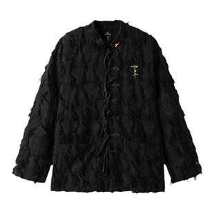 碧海潮生＜黑如来唐装＞春夏新款原创中国风国潮中式休闲棉麻外套