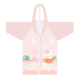 儿童浴袍吸水速干浴巾斗篷游泳专用沙滩毛巾女童男童便携式吸水巾