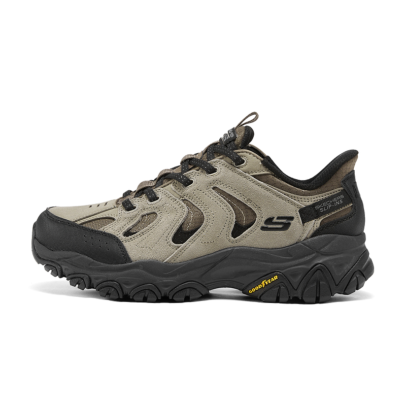 Skechers斯凯奇男士登山徒步鞋秋冬季新款运动鞋耐磨抓地户外鞋男