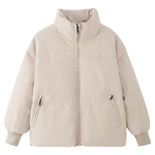韩版羽绒棉短款棉衣女小个子2026年新款服袄子宽松面包服外套冬装