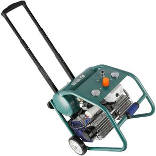 藤原空压机小型便携式高压空气压缩机储气罐低音打气220v无油气泵