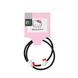 三丽鸥正版可爱卡通少女心萌发饰发夹日常两个装立体头发圈凯蒂猫