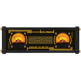 VU电平拾音表RGB拾音灯复古镀金音乐节奏胆机电子桌搭好物礼物