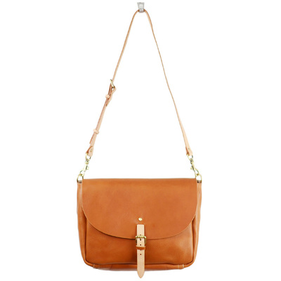 匠线植鞣牛皮手作复古风斜挎包