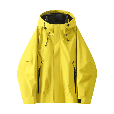 半派户外冲锋衣男女同款三合一防风防水耐磨硬壳单层登山服外套