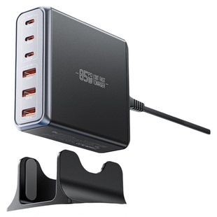 ESSAGER氮化镓GaN港澳uk快充EU欧规85W充电器TypeC/USB适用苹果华为荣耀ipad平板手机macbook多口桌面充电站