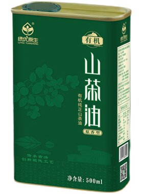 绿优原生有机山茶油500ml