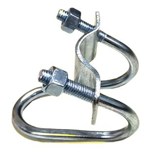 枫译双u型管卡镀锌铁管紧固件钢管卡扣双十字卡扣水管固定卡箍