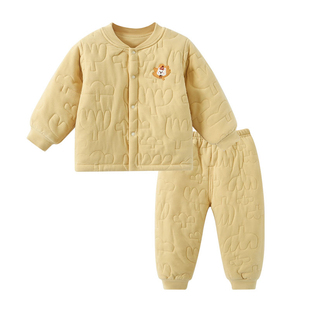 【暖姜棉】宝宝棉服套装冬装婴儿保暖加厚秋冬分体夹棉衣服棉衣裤