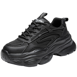 大东老爹鞋女款2026新款春秋厚底增高鞋子轻便软底超轻休闲运动鞋