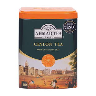 AHMADTEA英国亚曼锡兰高地红茶散茶叶100g散茶铁罐自制港式奶茶