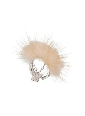 STUGAZI毛绒拂蕊蝴蝶开口戒