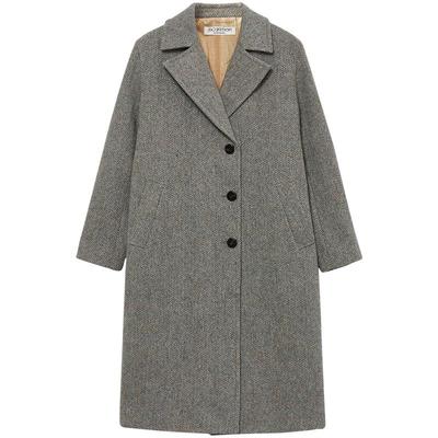 EXCEPTION女装粗花呢羊毛大衣