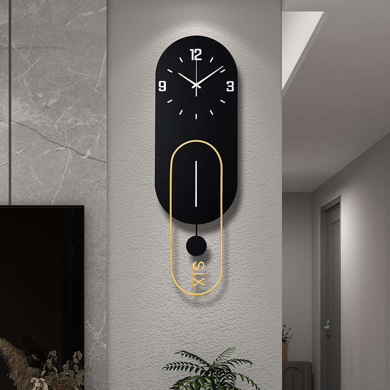 时钟挂墙客厅背景墙艺术装饰钟表现代简约大气时尚创意家用石英钟
