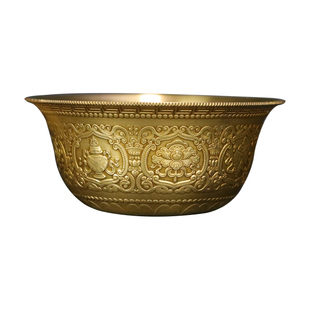 慧宝供水碗殿前七支供黄铜八吉祥水杯供具用品敬水八供杯精品A款