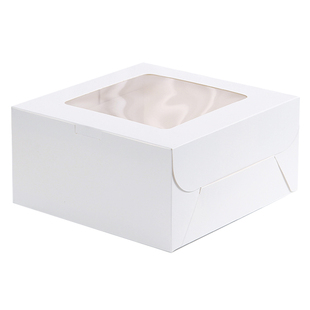 巴斯克芝士蛋糕盒6 7 8 10寸戚风轻乳酪慕西点吐司方形包装加厚