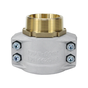 EN14420-3铝合金卡箍两半扣管夹盾构掘进机宝塔对丝铜接头配套