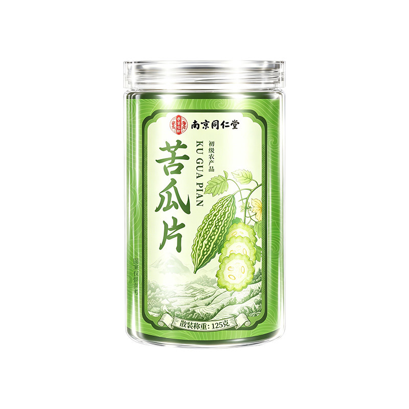 同仁堂苦瓜片干桑叶双瓜茶纯苦瓜脆片血糖天然新鲜泡水官方旗舰店