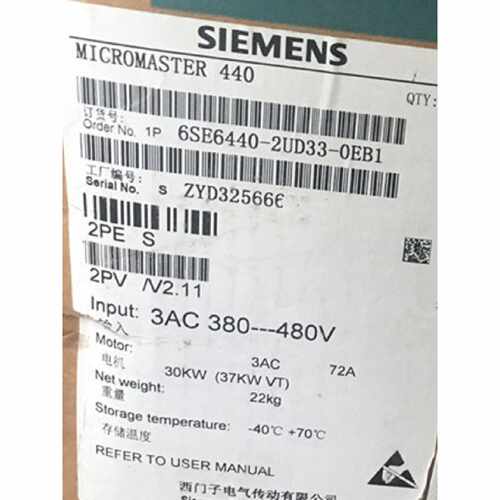 议价6SE6440-2UD33-0EB1/OEB1西门子m440 30kW变频器6SE64402UD33