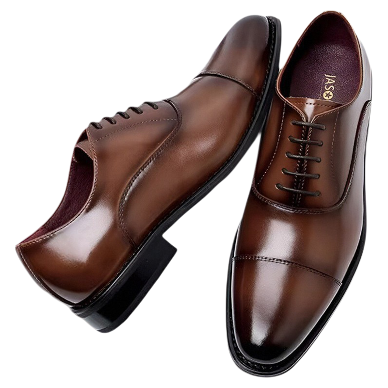 Handmade Oxford Dress Shoes Men Cow Leather Shoes 真皮男皮鞋