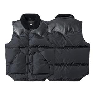 Rocky Mountain 羽绒王牌男女拼皮羽绒马甲立领秋冬春外穿主力