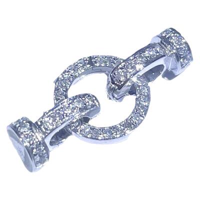 18K金钻石翡翠链百搭扣