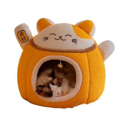 猫窝封闭式安全感防风保暖猫咪睡窝猫屋猫帐篷冬天保暖可拆洗狗窝