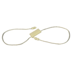 现货空白双插吊粒吊牌绳通用吊牌挂绳服装高档一次性双扣吊绳定做