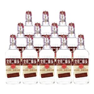 永丰牌北京二锅头出口小方瓶50度清香型500ml*12瓶纯粮食白酒整箱