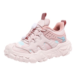 双星女童鞋子2025儿童冬季加绒保暖二棉鞋女孩皮面防水超轻运动鞋