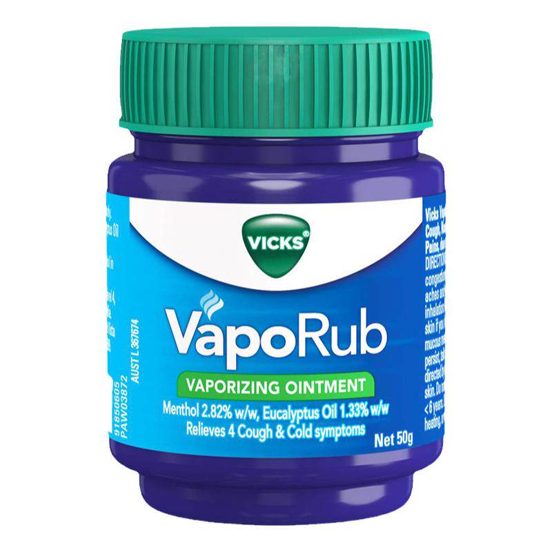 新加坡原装澳洲原版Vicks VapoRub薄荷膏通鼻膏伤风膏通鼻神器50g